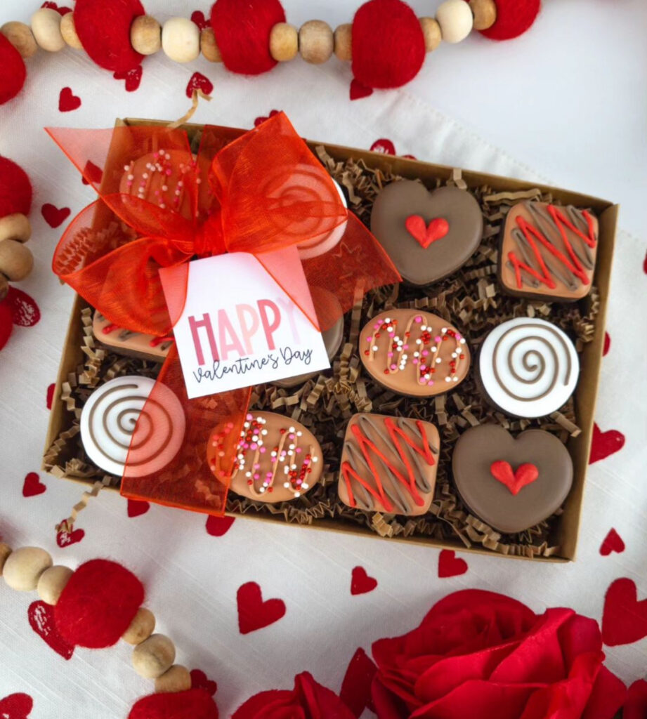 @wenatcheecookieco made a cookie chocolate box set