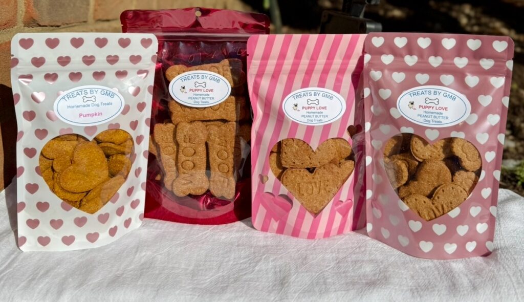 Treats by GMB uses a variety of our stand up pouches for Treat Packaging.