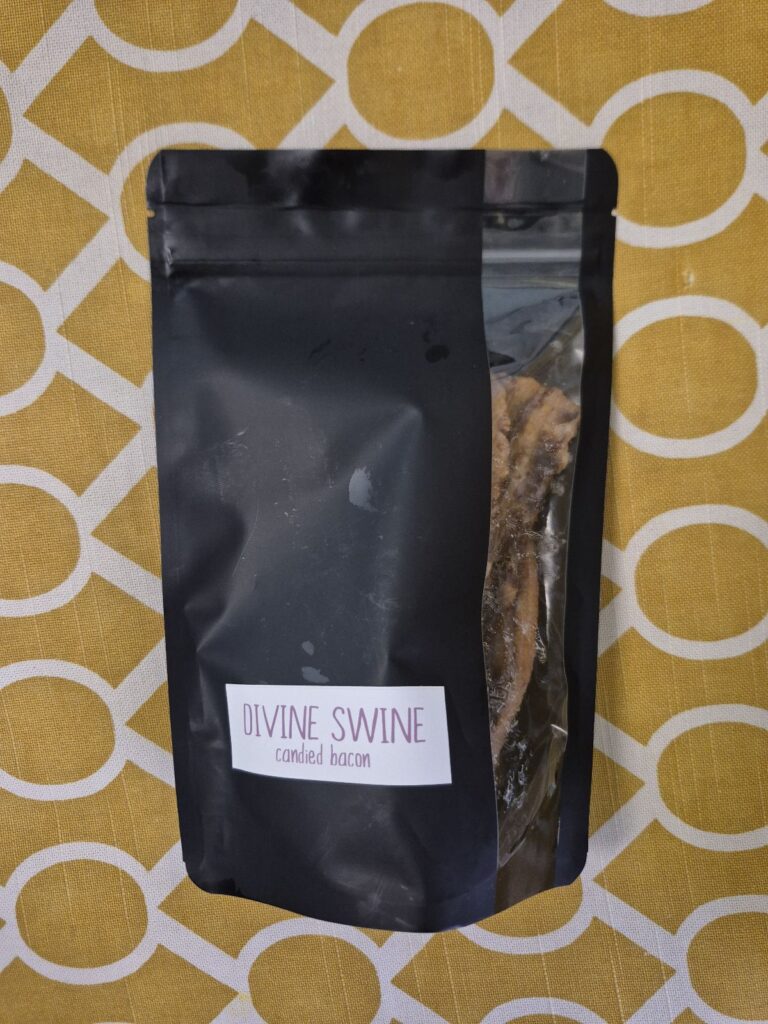 ClearBags employee Nicole packages her homemade beef jerky in ClearBags stand up pouch with vertical window