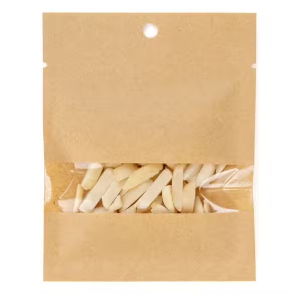 KHS34W is a Kraft Compostable Heat Seal Bag